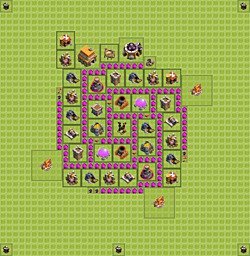 Base plan (layout), Town Hall Level 6 for farming (#23)