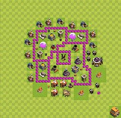 Base plan (layout), Town Hall Level 6 for farming (#28)