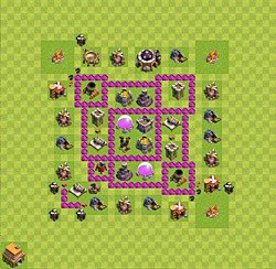 Base plan (layout), Town Hall Level 6 for farming (#35)