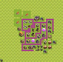 Base plan (layout), Town Hall Level 6 for farming (#41)