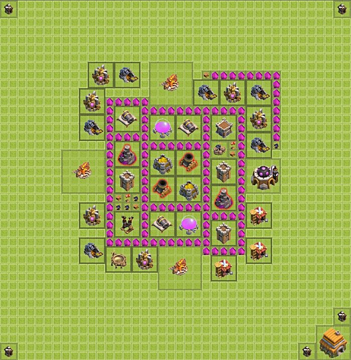Base plan TH6 (design / layout) for Farming, #15