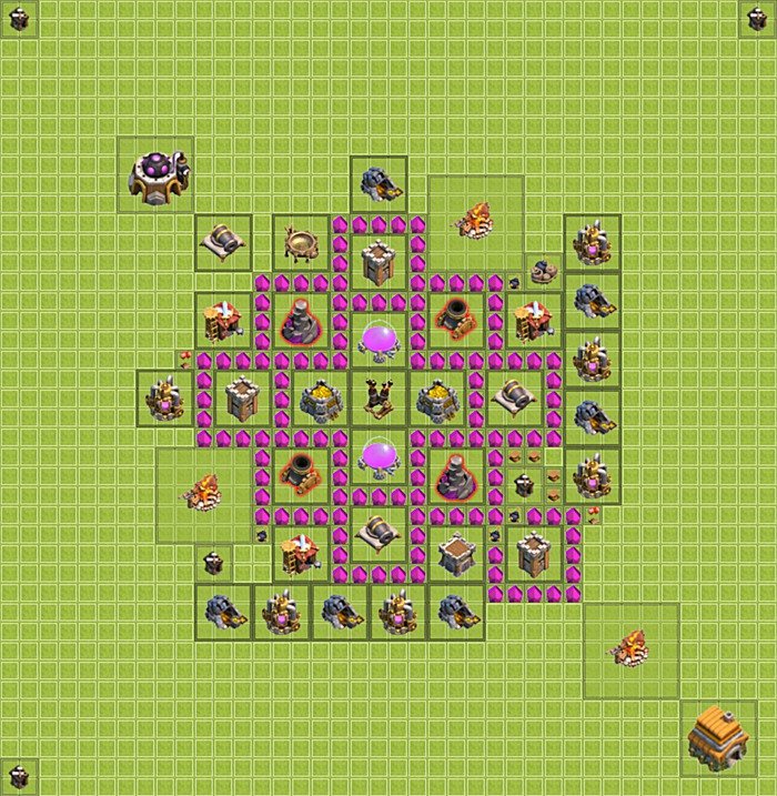 Base plan TH6 (design / layout) for Farming, #20