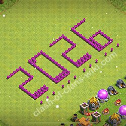 TH6 Troll Base Plan with Link, Copy Town Hall 6 Funny Art Layout 2026, #5