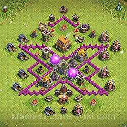 Base plan (layout), Town Hall Level 6 Troll / Funny (#7)