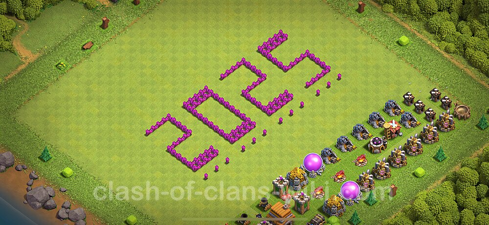 Die Troll Base RH6 + Link 2025 - COC Rathaus Level 6 Funny Troll Base, #5