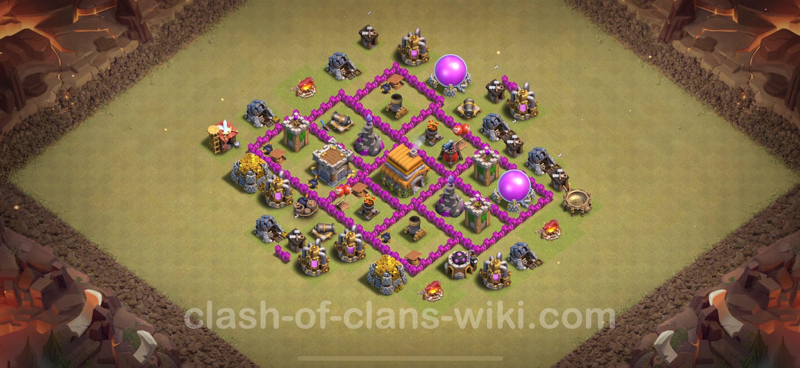 Best Anti 3 Stars War Base TH6 with Link 2023 - Town Hall Level 6 CWL ...