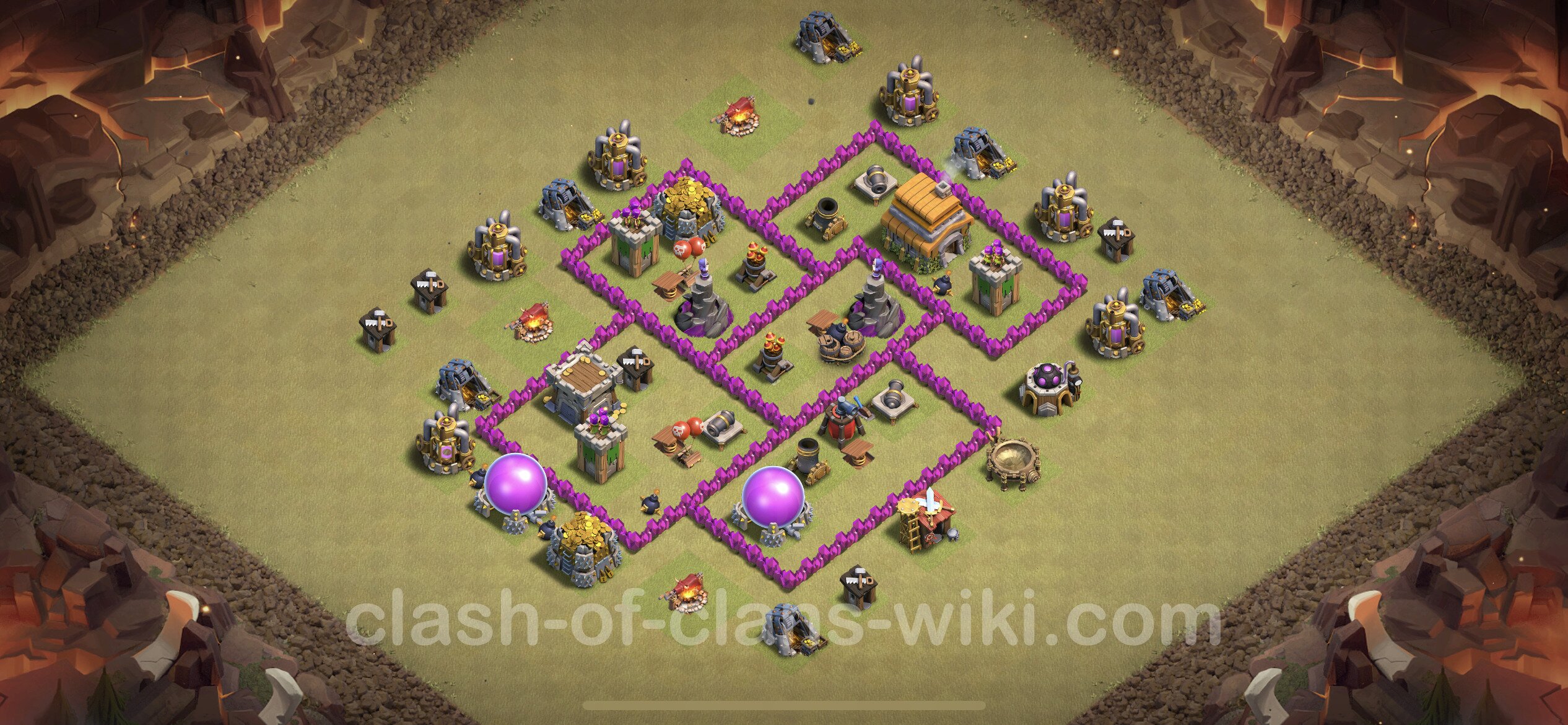 Clash Of Clans Th 6 War Base Best War Base TH6 with Link, Anti Everything - Town Hall Level 6 CWL