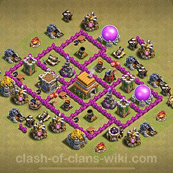 Base plan (layout), Town Hall Level 6 for clan wars (#1212)