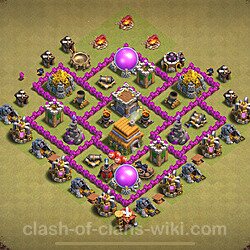 Die Base Rathaus LvL 6 für Clan Krieg (#1558)