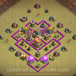 Die Base Rathaus LvL 6 für Clan Krieg (#1559)