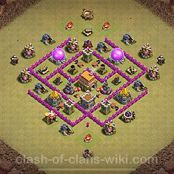 Die Base Rathaus LvL 6 für Clan Krieg (#1560)