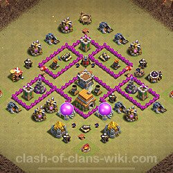 Die Base Rathaus LvL 6 für Clan Krieg (#1621)