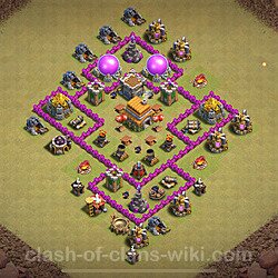 Die Base Rathaus LvL 6 für Clan Krieg (#1682)