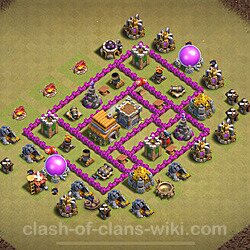 Base plan (layout), Town Hall Level 6 for clan wars (#1683)
