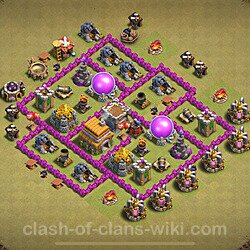 Die Base Rathaus LvL 6 für Clan Krieg (#1685)