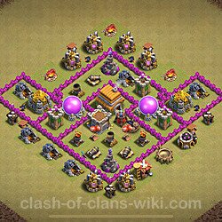 Die Base Rathaus LvL 6 für Clan Krieg (#1688)
