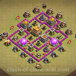 Die Base Rathaus LvL 6 für Clan Krieg (#1718)