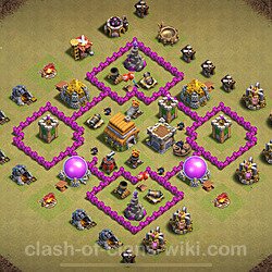 Die Base Rathaus LvL 6 für Clan Krieg (#1760)