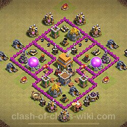 Base plan (layout), Town Hall Level 6 for clan wars (#1778)