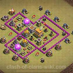 Base plan (layout), Town Hall Level 6 for clan wars (#1779)