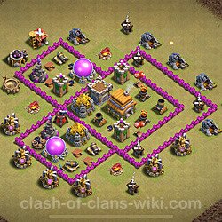 Base plan (layout), Town Hall Level 6 for clan wars (#1779)