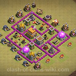 Base plan (layout), Town Hall Level 6 for clan wars (#1781)