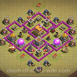 Base plan (layout), Town Hall Level 6 for clan wars (#1807)