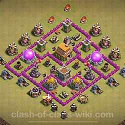 Base plan (layout), Town Hall Level 6 for clan wars (#1809)