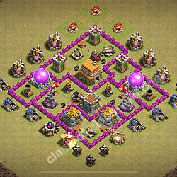 TH6 Max Levels War Base Plan with Link, Hybrid, Copy Town Hall 6 CWL Design 2026, #1809
