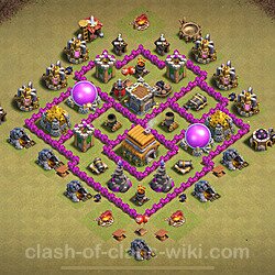 Base plan (layout), Town Hall Level 6 for clan wars (#1810)