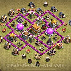 Base plan (layout), Town Hall Level 6 for clan wars (#1832)