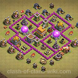 Base plan (layout), Town Hall Level 6 for clan wars (#1832)