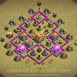 Base plan (layout), Town Hall Level 6 for clan wars (#1834)