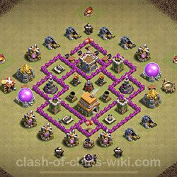 Base plan (layout), Town Hall Level 6 for clan wars (#2)