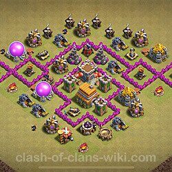 Base plan (layout), Town Hall Level 6 for clan wars (#2166)