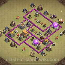 Base plan (layout), Town Hall Level 6 for clan wars (#27)