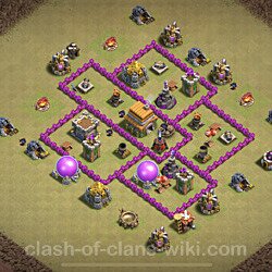 Base plan (layout), Town Hall Level 6 for clan wars (#29)
