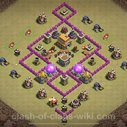 Base plan (layout), Town Hall Level 6 for clan wars (#34)