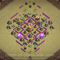 Base plan (layout), Town Hall Level 6 for clan wars (#41)