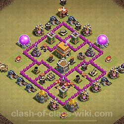 Base plan (layout), Town Hall Level 6 for clan wars (#47)