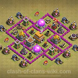 Base plan (layout), Town Hall Level 6 for clan wars (#49)