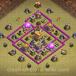 Base plan (layout), Town Hall Level 6 for clan wars (#51)