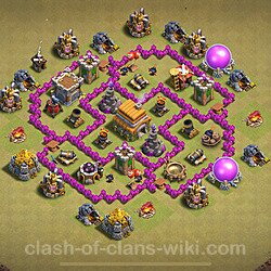 Die Base Rathaus LvL 6 für Clan Krieg (#52)