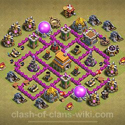 Base plan (layout), Town Hall Level 6 for clan wars (#53)
