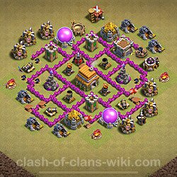 Die Base Rathaus LvL 6 für Clan Krieg (#53)