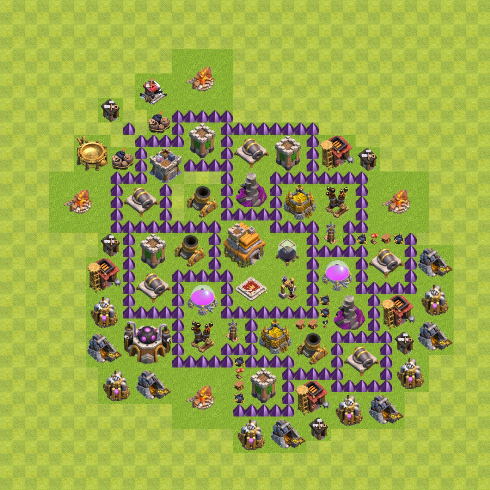 town hall level 7 layout