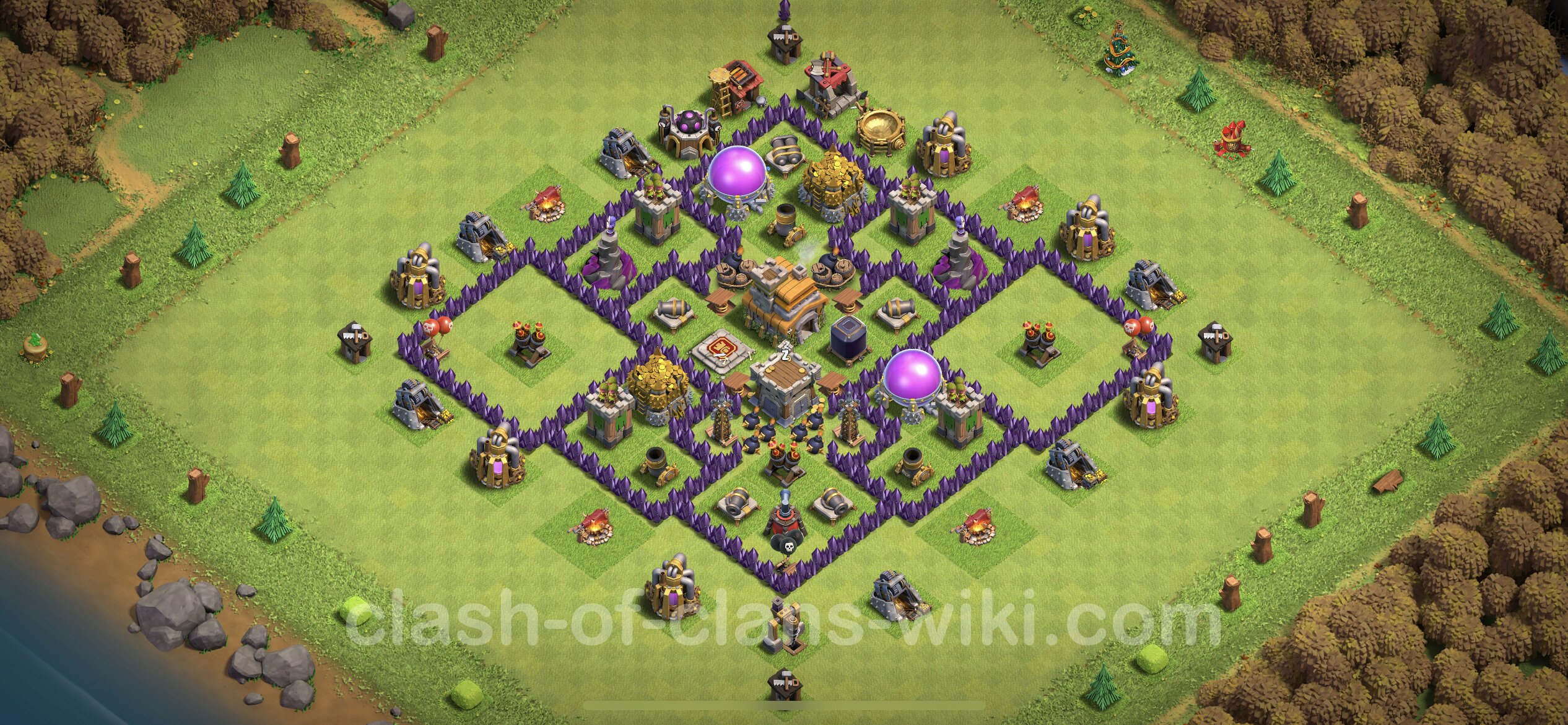 clash of clans dragon defense