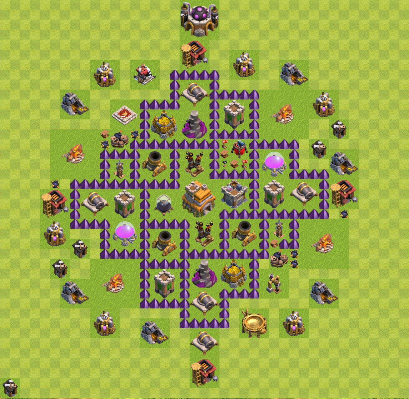 clash of clans lvl 7 bases