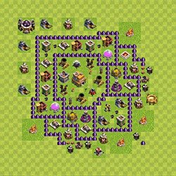 Base plan (layout), Town Hall Level 7 for trophies (defense) (#107)