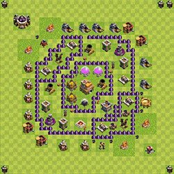 Base plan (layout), Town Hall Level 7 for trophies (defense) (#113)